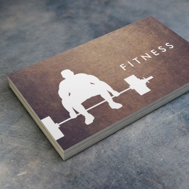 Fitness Personal Trainer Bodybuilding der Grunge Visitkort (Skapare uppladdad)