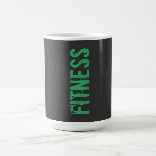 Fitness Personal Trainer Bodybuilding Modern Grått Kaffemugg (Center)