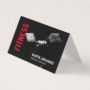 Fitness Personal Trainer Bodybuilding Modern Vass Visitkort