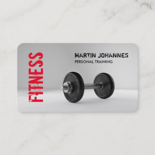 Fitness Personal Trainer Bodybuilding Modern Visitkort
