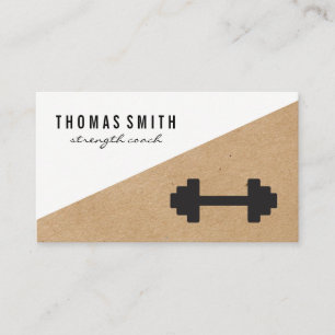 Fitness Personal Trainer Coach Visitkort