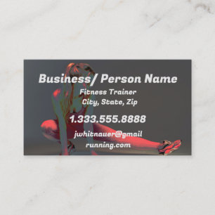Fitness Personal Trainer, Fitness Instructor Busi Visitkort