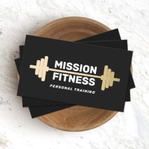 Fitness Personal Trainer Guld Barbell