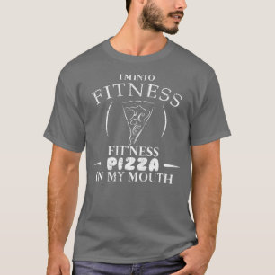 Fitness Pizza i min munsluss Pizza Food Shirt T