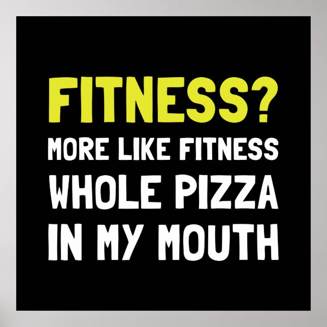 Fitness Pizza Poster (Framsidan)
