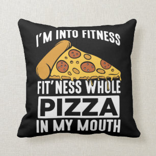 Fitness Pizza Segce Restaurant Älskare Gym Foodie Kudde