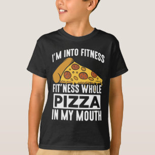 Fitness Pizza Segce Restaurant Älskare Gym Foodie T Shirt