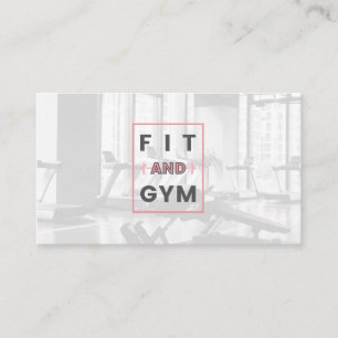 Fitness-Professionell Gym Owner Trainer Tidsbeställning Kort