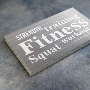 Fitness Professionell Metall Personal Trainer Visitkort