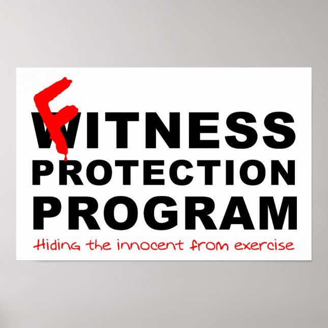 Fitness Protection Funny Poster (Framsidan)