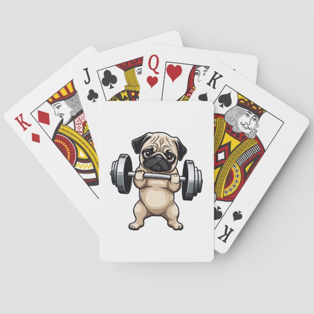 Fitness Pug Casinokort (Baksidan)