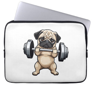 Fitness Pug Laptop Fodral
