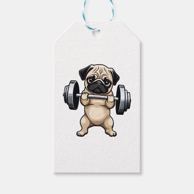 Fitness Pug Presentetikett (Framsidan)
