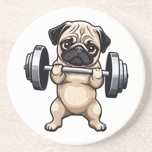 Fitness Pug Underlägg (Framsidan)