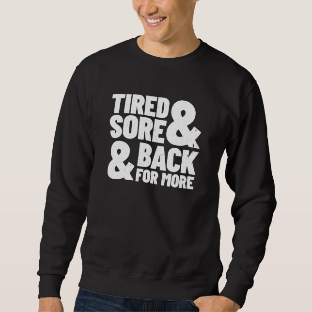 Fitness Quote - Gym Exercise - Gym Meme - Workout Lång Ärmad Tröja (Framsida)
