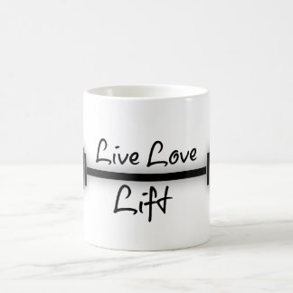 Fitness Quote: Live Kärlek Hiss Kaffemugg