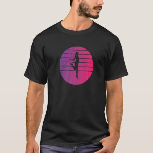 Fitness Roping Sunset Jumping Rope Skipping Women T Shirt
