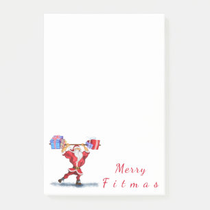 Fitness Santa Post-it® Notes Post-it Block