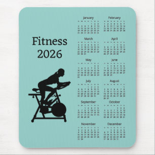 Fitness Stationär Cykel 2026 Kalender Musmatta