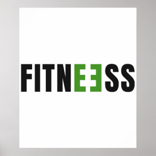 Fitness - Styrka - Gymliv - Träning - Yoga Poster