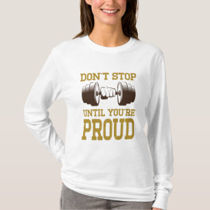 Fitness T-Shirt Motiveringella skikt Arbete