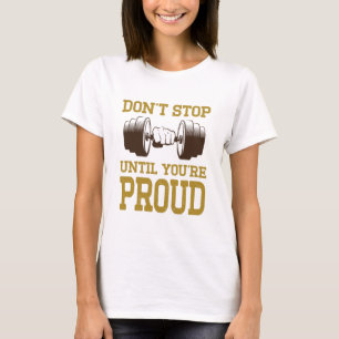 Fitness T-Shirt Motiveringella skikt Arbete