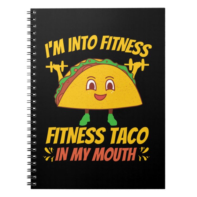 Fitness Taco Exercise Gym Anteckningsbok (Framsidan)