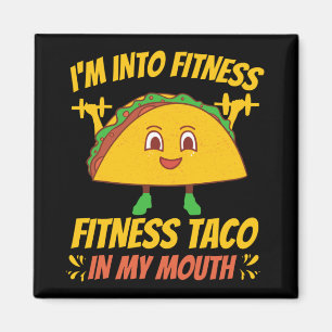 Fitness Taco Exercise Gym Magnet