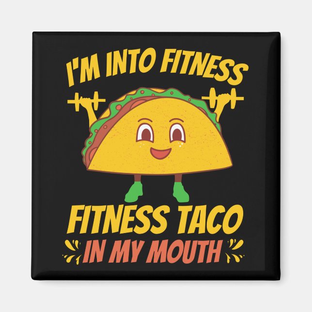 Fitness Taco Exercise Gym Magnet (Framsidan)
