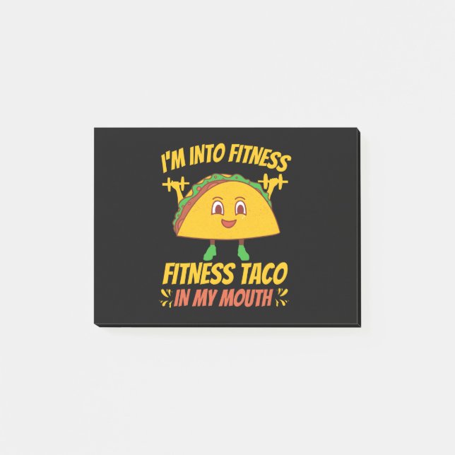 Fitness Taco Exercise Gym Post-it Block (Framsida)