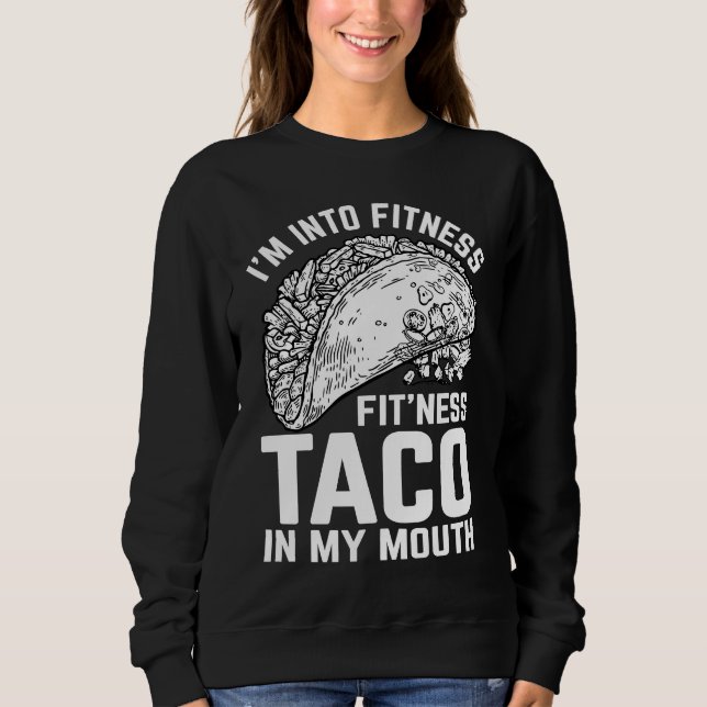 Fitness Taco Funny Humorous Gym Graphic Novelty Sa T Shirt (Framsida)