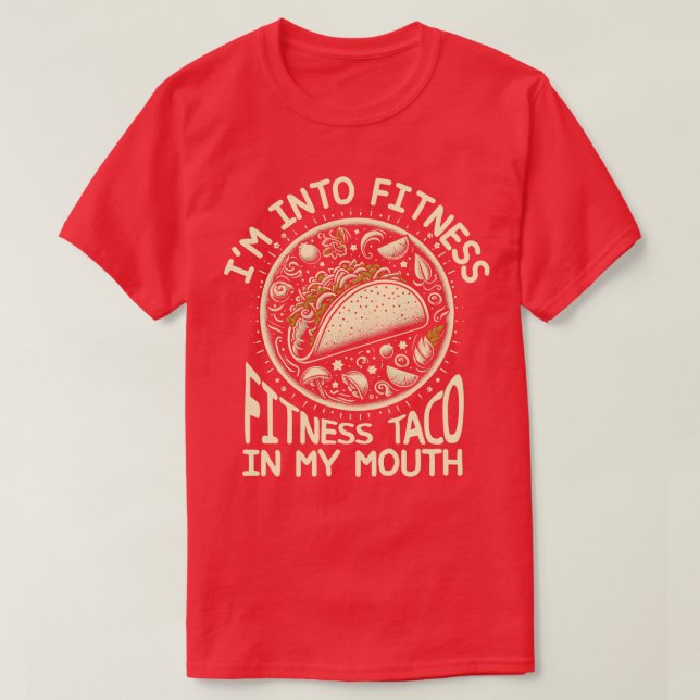 Fitness Taco T Shirt (Design framsida)
