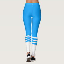 Fitness Team Blue Tube Sock Leggings