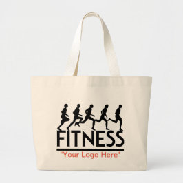 "#Fitness" Tote Bag Jumbo Tygkasse