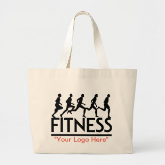 "#Fitness" Tote Bag Jumbo Tygkasse