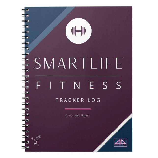 Fitness Tracker Log Bok Anteckningsbok (Framsidan)