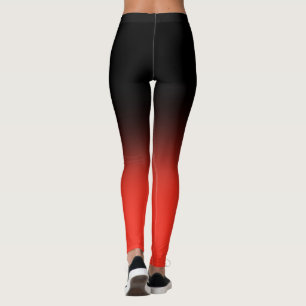 Fitness Trainer Black och Red Leggings