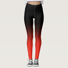 Fitness Trainer Black och Red Leggings