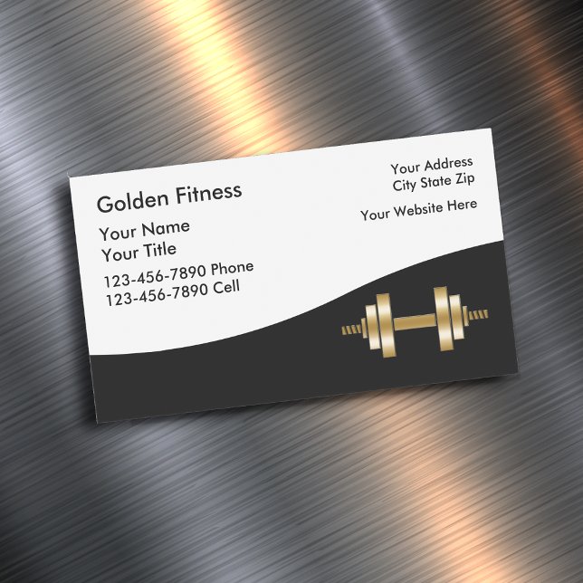 Fitness Trainer Business Magnets Magnetiska Visitkort (Skapare uppladdad)