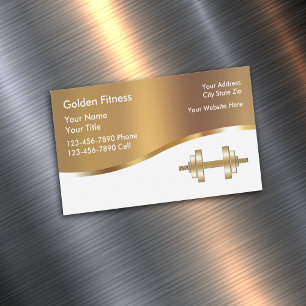 Fitness Trainer Business Magnets Visitkortmagnet