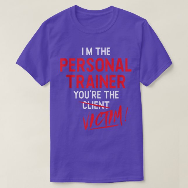 Fitness Trainer Gift Gym Workout Personal Trainer  T Shirt (Design framsida)