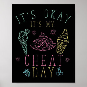 Fitness Trainer Gift Ice Cream sin mitt Che Poster