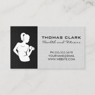 Fitness Trainer Logotyp Visitkort