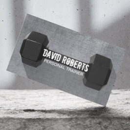 Fitness Trainer Professionell Dumbbell Coola Metal Visitkort