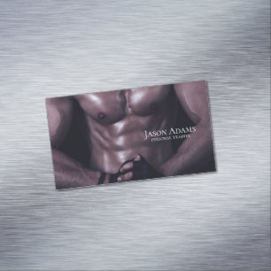 Fitness-tränare, personlig tränare magnetiska visitkort