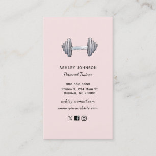 Fitness Tränare rosenskär Business Card Visitkort