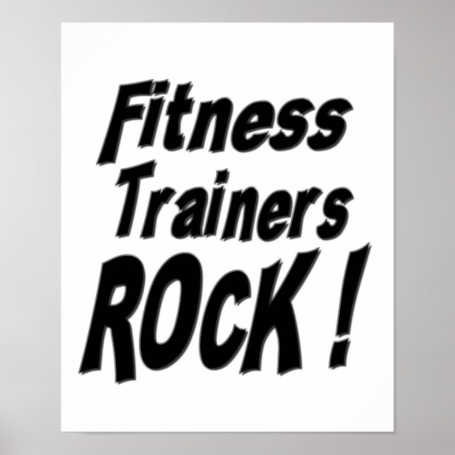 Fitness Tränare Sten! Poster utskrift (Framsidan)