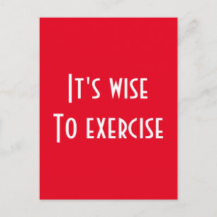 Fitness Vykort