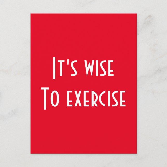 Fitness Vykort (Framsida)