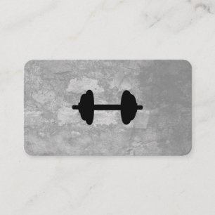Fitness Weight Grått Struktur Visitkort